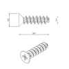 Self Tapping Small Head Screws Pack – Qty: 10pcs - Thumbnail Image 3